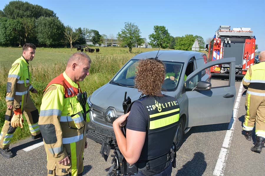 Kop-staart-botsing in Gameren