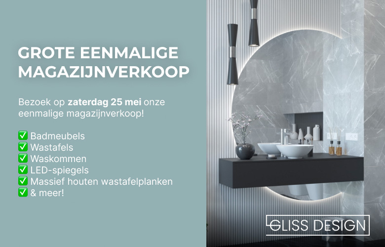 Gliss Design organiseert magazijnverkoop tegen 'zachte prijsjes'