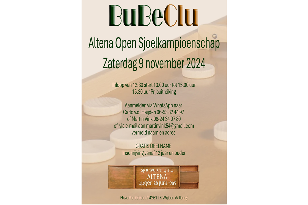 Altena Open sjoelkampioenschap 2024