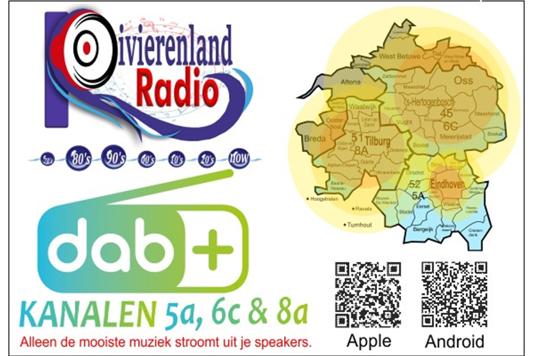 Win een DAB+ radio met Rivierenland Radio!