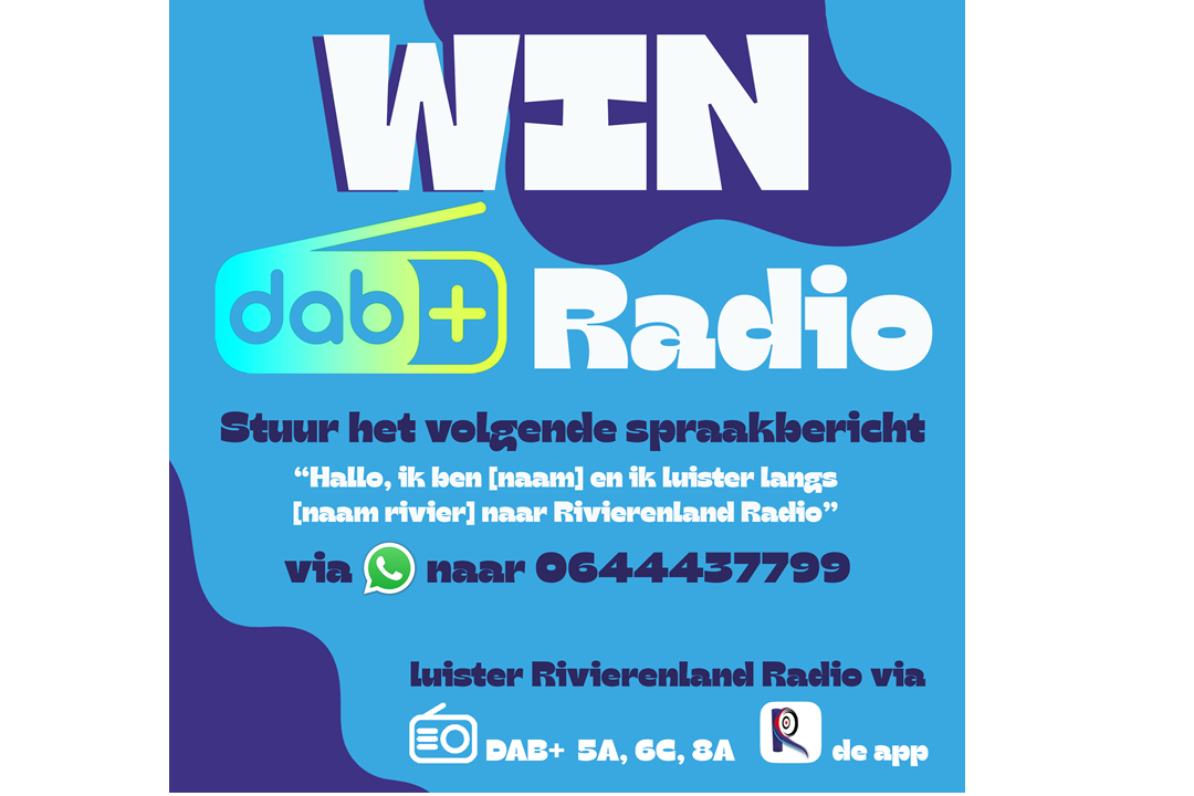 Win een DAB+ radio met Rivierenland Radio!