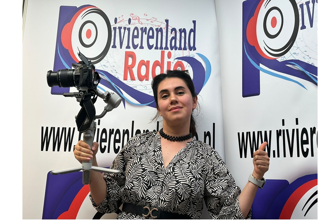 Mahsa van Delin Media maakt reportage van Dolce Beringer bij Rivierenland Radio